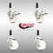 Service Caster 3 Inch 316SS Nylon Swivel 3/4 Inch Expanding Stem Caster Lock Brake SCC, 2PK SCC-SS316TTLEX20S314-NYS-2-S-2-34 - alternate 3